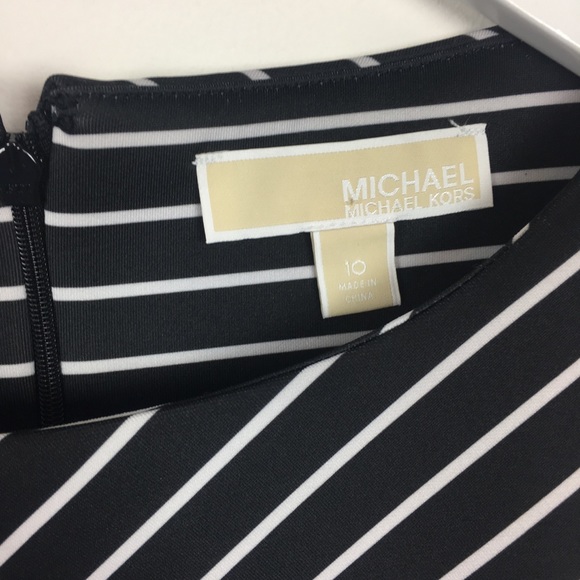 Michael Kors Stripe Dress Size 10 - Picture 2 of 3